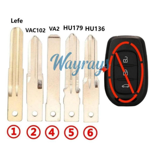 For Renault key blade
