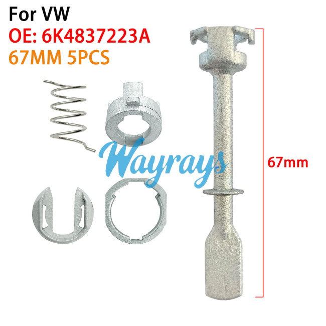 For VW door lock cylinder parts 5-piece repair kit tool OE: 6K4837223A