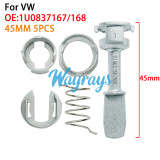 For VW Golf lock cylinder parts 5-piece repair kit tool OE：1U0837167/168