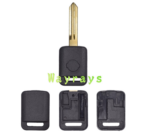 For Nissan transponder key shell without chip with round logo place
