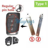 For VW MQB flip key blade ,Pls note the pin holes in the image, intended for use with the KZ-V015LO.also support KYDZ,Keydiy