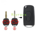For Ssangyong modified key shell with logo place,don't have this type of logo