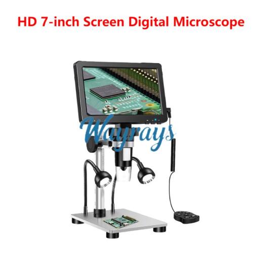 HD 7-inch Digital Microscope — PC-Connectable for Measurement and Digital Microscopy