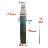 For VW modified flip key blade