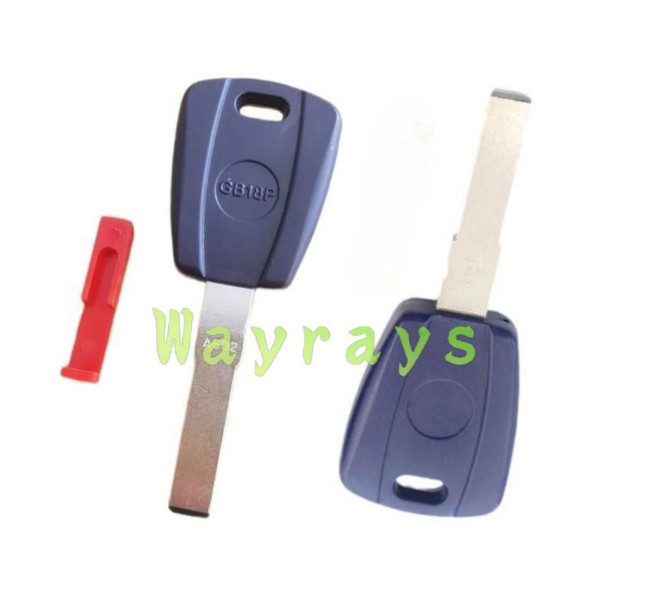 For Fiat transponder key shell without chip with logo place,If you need black, please consult your sales representative.