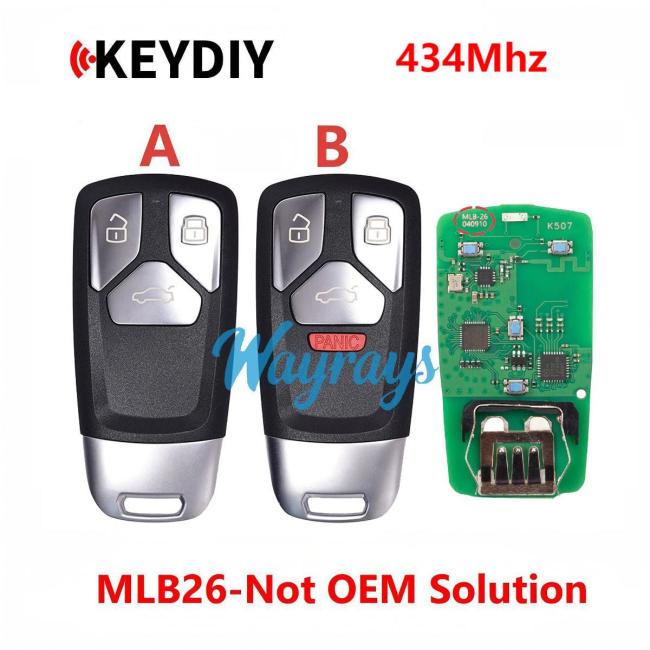 Keydiy MLB-26 FSK 434mhz remote for Audi,Not OEM solution