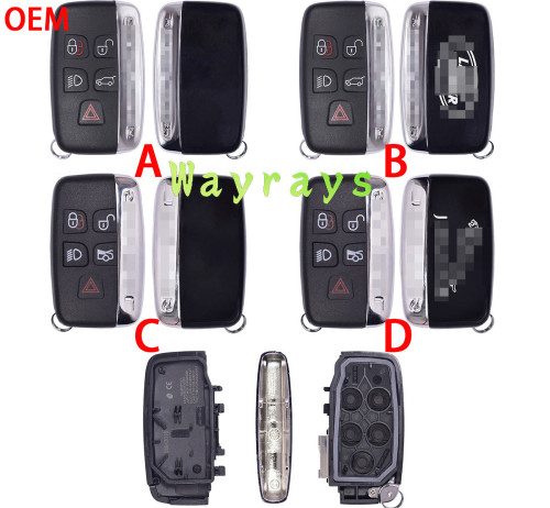 For Original Landrover Jaguar key shell with OEM logo place