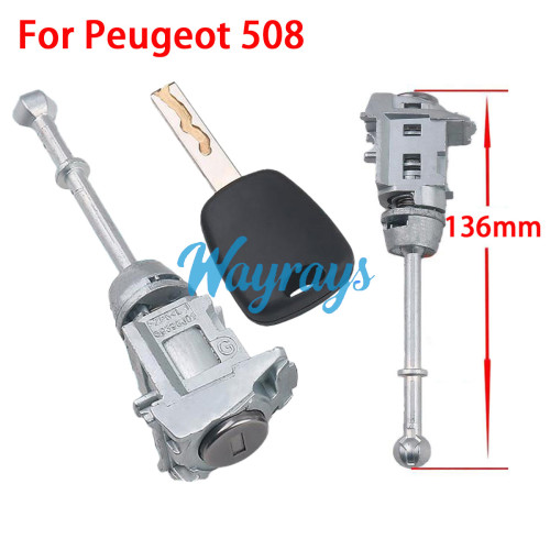 For Peugeot 508 3008 door lock with 1 key