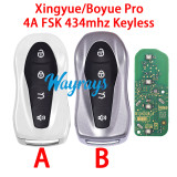 Original for Geely Xingyue/Boyue Pro 4A chip With FSK 434mhz keyless 4 button remote key