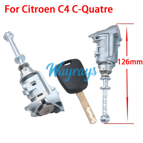 For Citroen C4  C-Quatre left door lock with 2 keys OE: NO502085