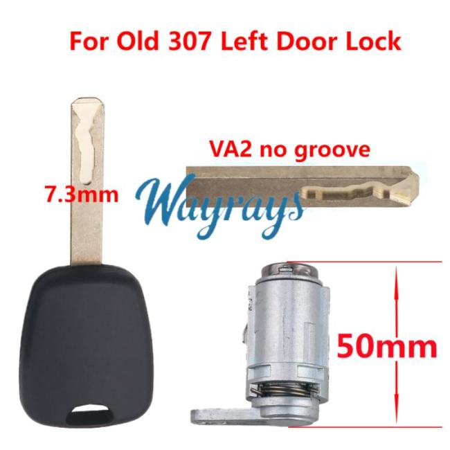 For Peugeot Old 307 left door lock with VA2 key