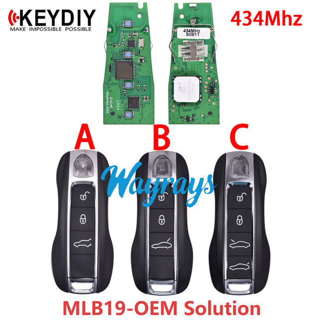 Keydiy MLB-19 434mhz remote,OEM solution for Porsche