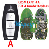 Original for Mitsubishi KR5MTXN1 4A chip with FSK 434mhz keyless 2/3/3+1 button remote key