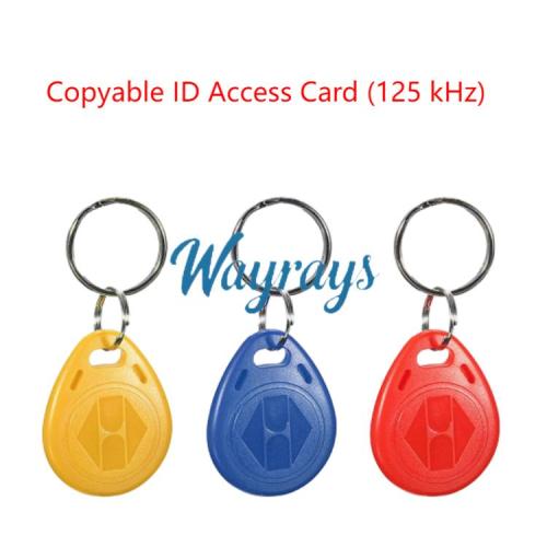 Mixed-Color 125kHz Duplicable Access Control Card — Rewritable RFID Key Fob Chip for Property Management & Elevators