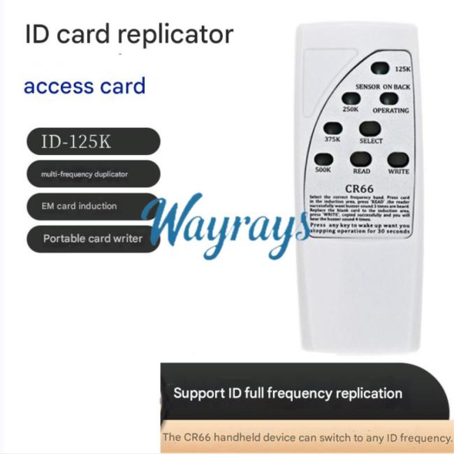 Handheld CR66 Dual-Language (Chinese/English) Card Reader, ID Access Control & Elevator Card Smart Duplicator/Writer