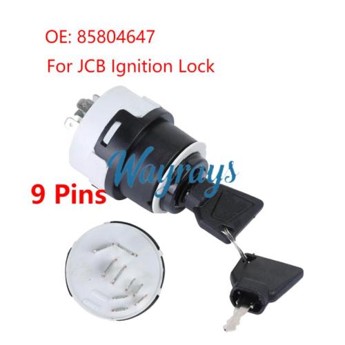 9 Pins For JCB Ignition Lock Cylinder / Door Lock Cylinder OE: 85804647  50988 701/80184