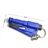 Multifunctional 3-in-1 Emergency Keychain Tool: Mini Car Window Breaker & Safety Hammer