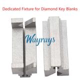 Dedicated Fixture for Duplicating  Diamond  Key Blanks — Auxiliary Fixture for Ford Key Blanks (For Vertical Key Cutting Machines)