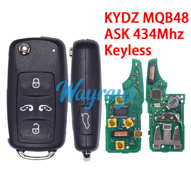 KYDZ model For VW Sharan Seat Alhambra MQB48 chip with ASK 434Mhz keyless 5 button remote key