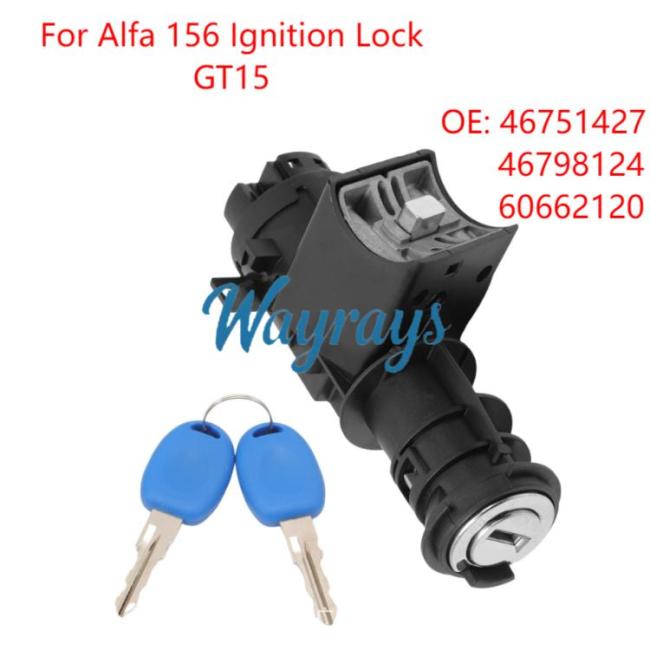For Alfa Romeo 156 (1997–2003) Ignition Switch Lock Cylinder,GT15 Blade