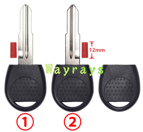 For Chevrolet transponder key shell without chip without logo