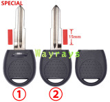 For Chevrolet transponder key shell without chip  with OEM cross logo place