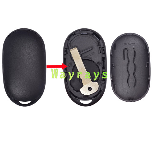 For Fiat 500E 500L 500X key shell without logo