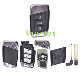 For VW B8 key shell  with HU162 blade with round logo place