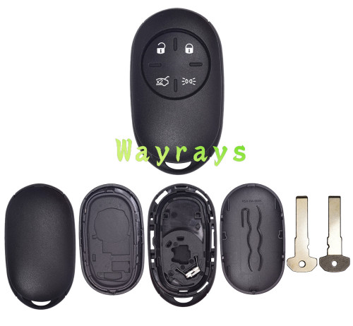For Fiat 500E 500L 500X key shell without logo