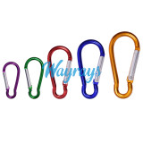 Mixed-color Gourd-shaped high-quality aluminum alloy keychain carabiner outdoor hook
