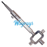 Measurement depth multi-function wrench for lock