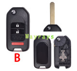 For Honda modified key shell without logo