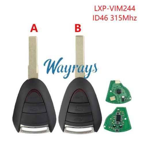 For Porsche LXP-VIM244 ID46 chip PCF7936A with ASK 315mhz 2/3 button remote key