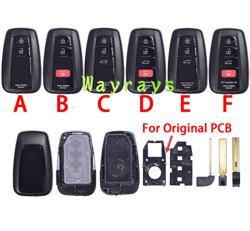 [the blade switch on the back cover]  For Toyota key shell without logo for original board