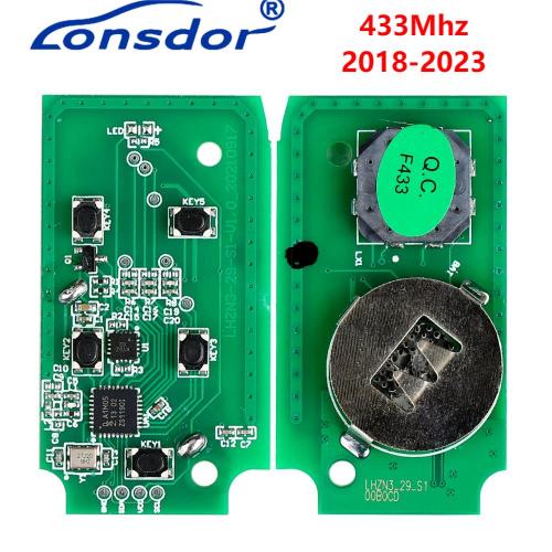 Lonsdor Smart Key PCB for 2018-2023 Land Rover Jaguar 434MHz,Work with Lonsdor K518lSE and K518S. also can work with other devices