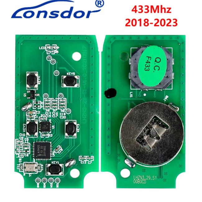 Lonsdor Smart Key PCB for 2018-2023 Land Rover Jaguar 434MHz,Work with Lonsdor K518lSE and K518S. also can work with other devices