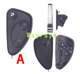 For Alfa key shell with SIP22 blade with round logo place