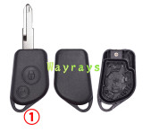 For Citreon Peugeot key shell without logo