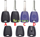 For Fiat transponder key shell without chip which can put TPX long chip with logo place