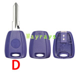 For Fiat transponder key shell without chip which can put TPX long chip with logo place