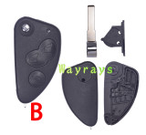 For Alfa key shell with SIP22 blade with round logo place