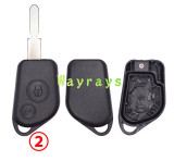 For Citreon Peugeot key shell without logo