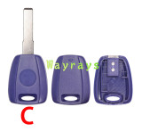 For Fiat transponder key shell without chip which can put TPX long chip with logo place