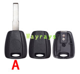 For Fiat transponder key shell without chip which can put TPX long chip with logo place