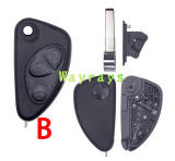 For Alfa key shell with SIP22 blade with round logo place