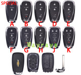 For Chevrolet key shell with OEM cross logo place