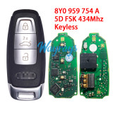 A3 Q4 Q5 Q6 8Y0 959 754 A UWB 5D FSK 434Mhz keyless