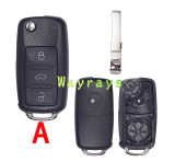 For VW Touareg key shell with round logo place