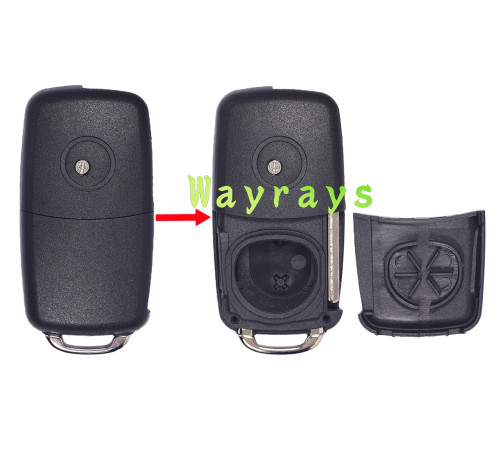 For VW Touareg key shell with round logo place
