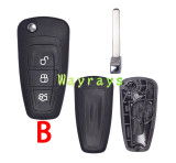 For Ford key shell with oval logo place